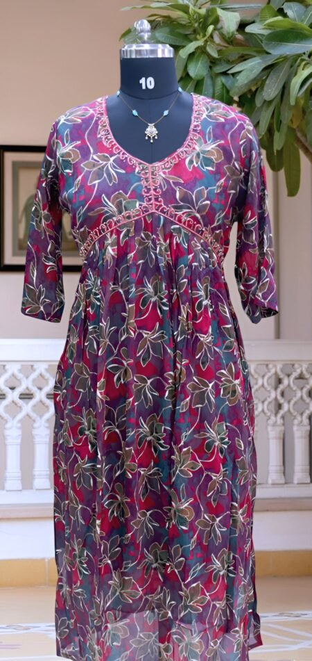 Kurtis - Deep Wine and Maroon